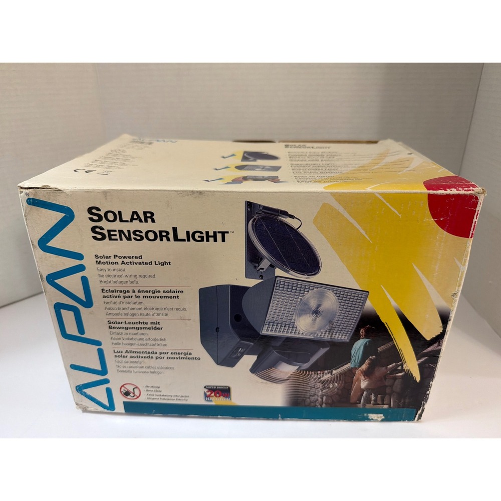 ALPAN Solar Sensor Light Motion Activated Outdoor Security‎ Lighting Model 18761